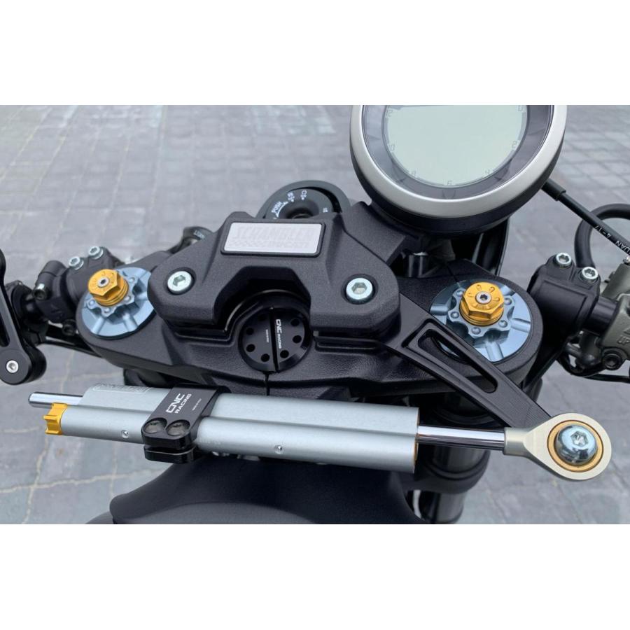 ステアリングダンパーブラケットキット ゴールド CNC Racing DUCATI スクランブラー(SCRAMBLER 800)の画像