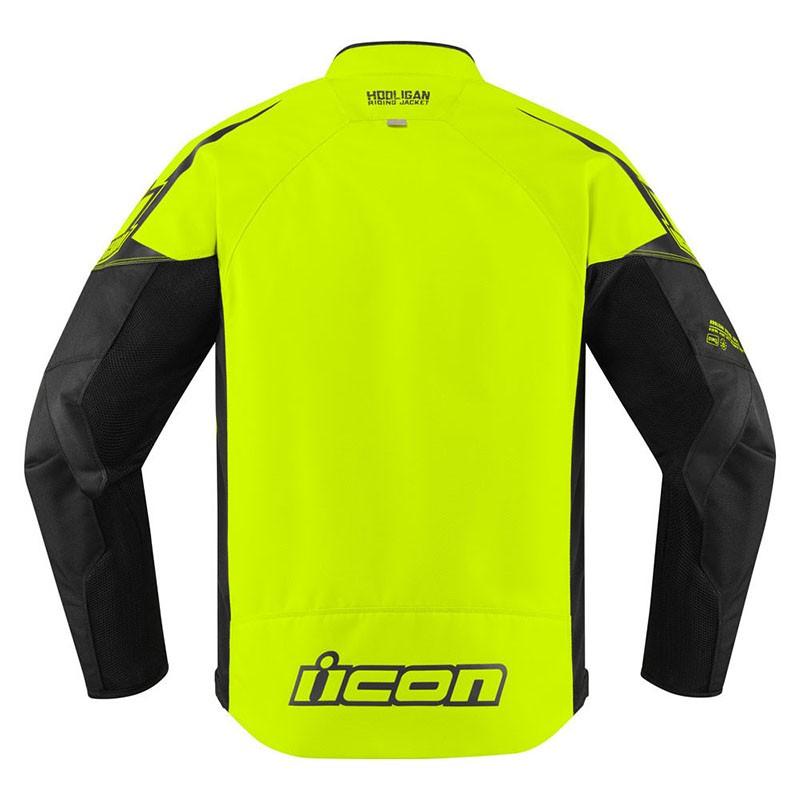 ICON メンズ Hooligan ジャケット Hi-Viz : モトパーツ バイクカスタム