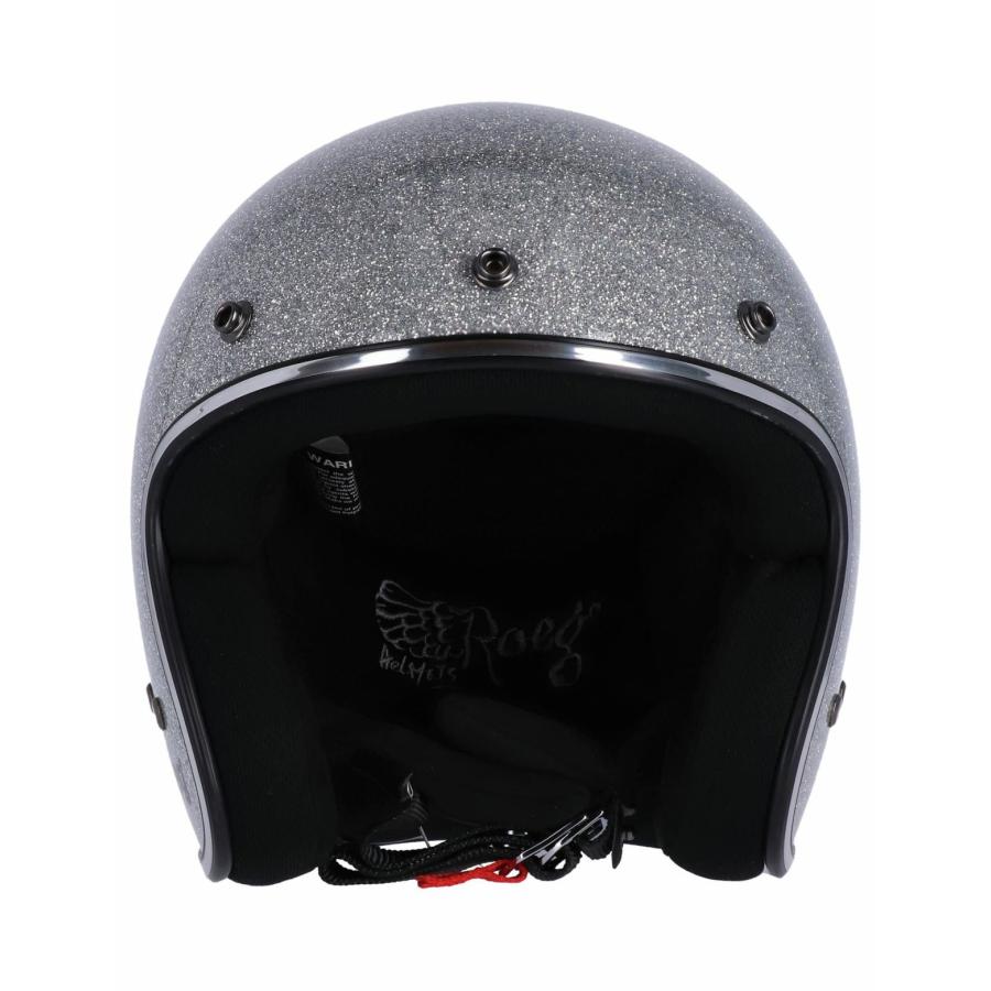 Roeg JETT ヘルメット シルバーフレーク : モトパーツ バイクカスタム