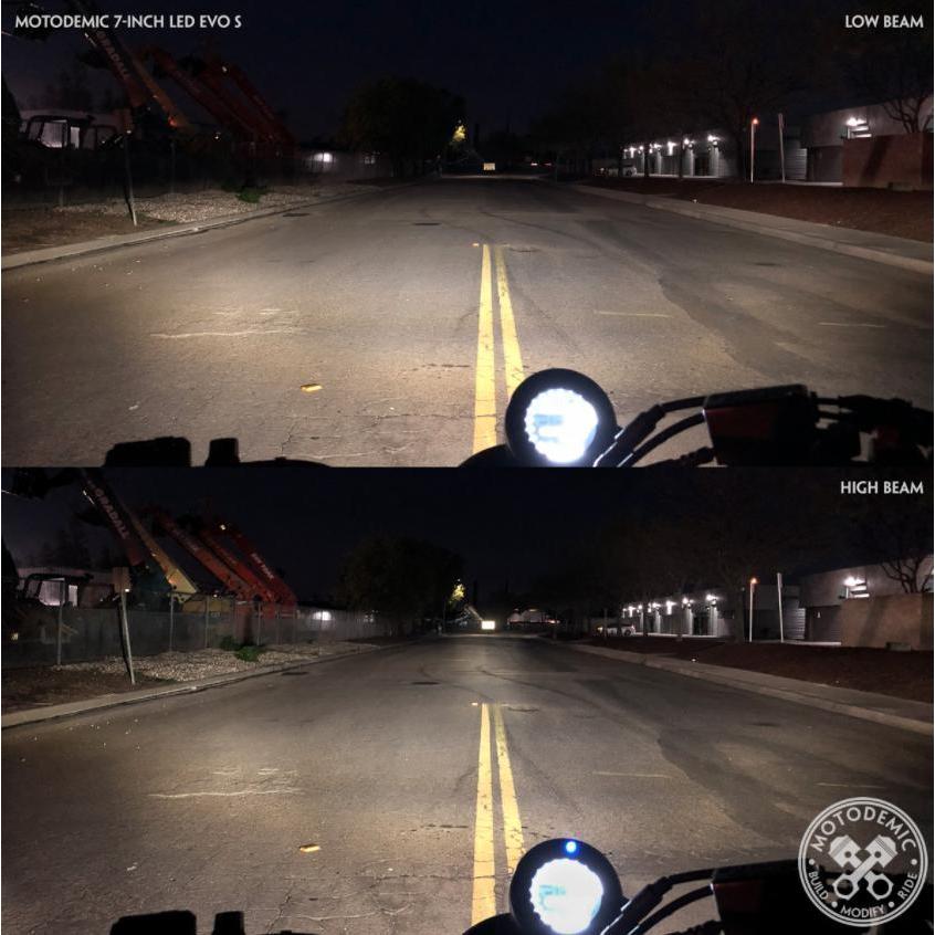 MOTODEMIC LED ヘッドライト EVOスタンダード ブラック アップグレード
