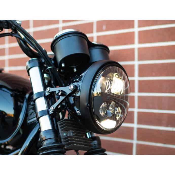 MOTODEMIC LED ヘッドライト EVOスタンダード ブラック Triumph