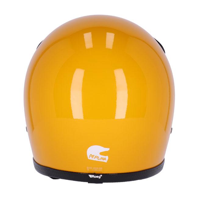美品 Roeg PERUNA イエロー M フルフェイス ヘルメット Roeg Peruna モトスタイルヘルメット サンセット・イエロー