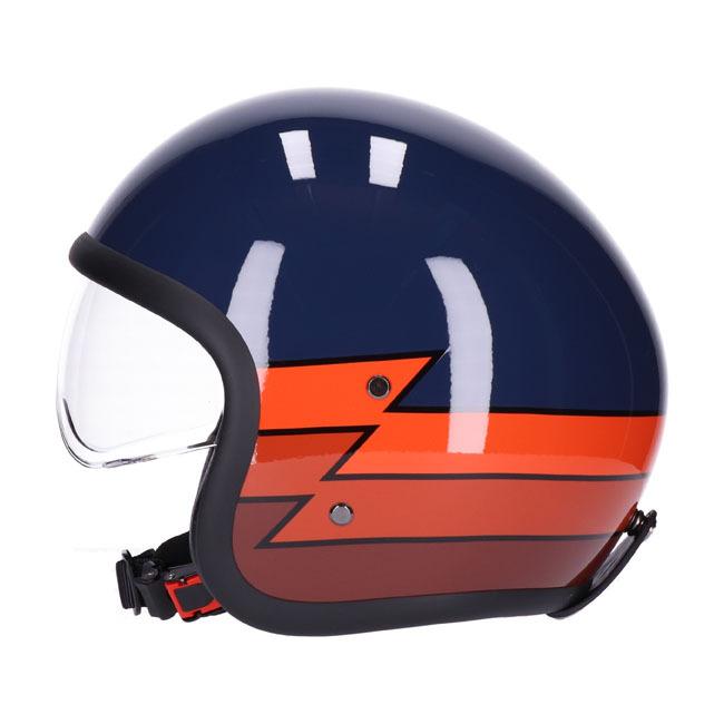 Roeg SUNDOWN バイザー内蔵ジェットヘルメット グロス・ネイビー x