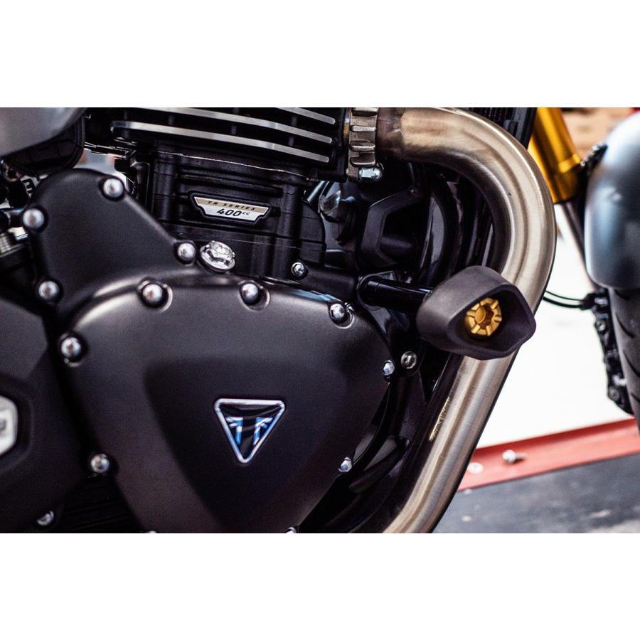 EVOTECH エボテック Antishock Frame Sliders， Blue エンジン