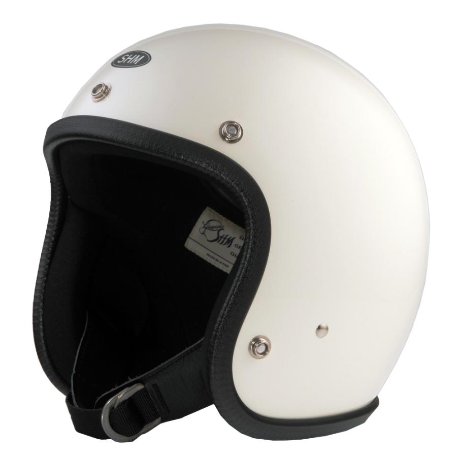 SHM Genuine ジェットヘルメット アイボリー : モトパーツ バイク