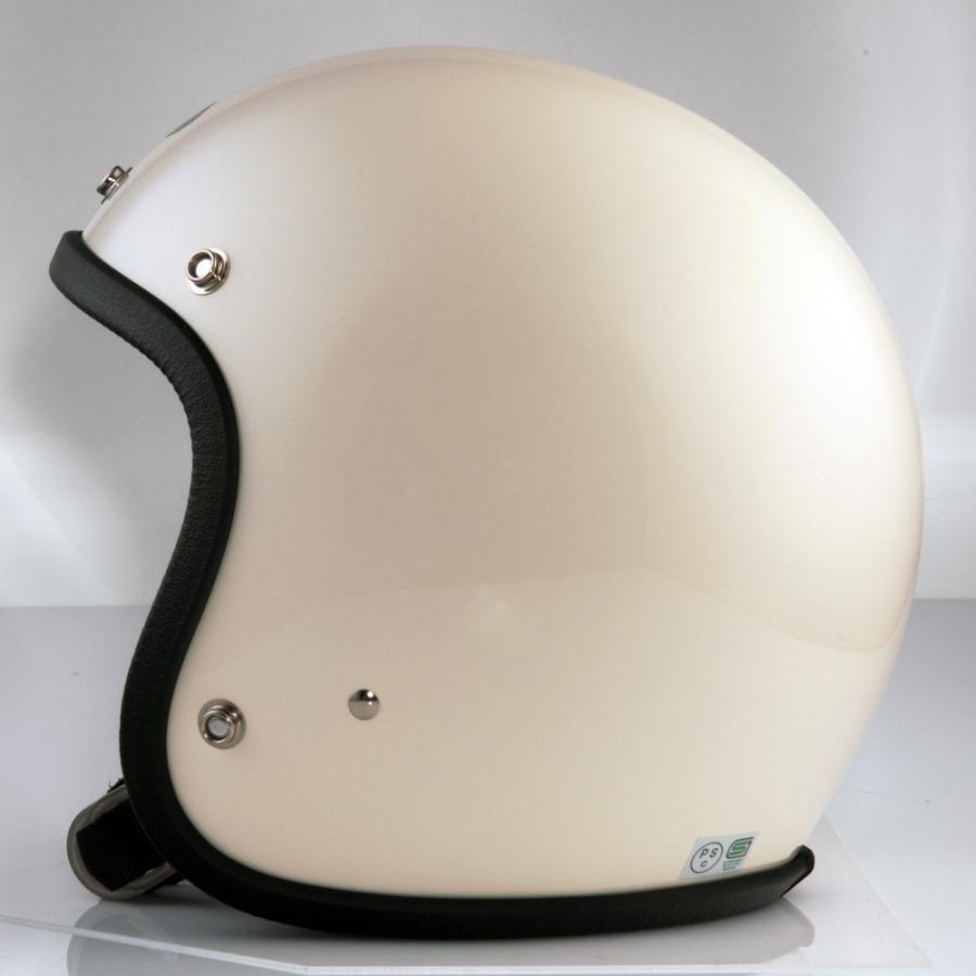 SHM Genuine ジェットヘルメット アイボリー｜motoparts｜02