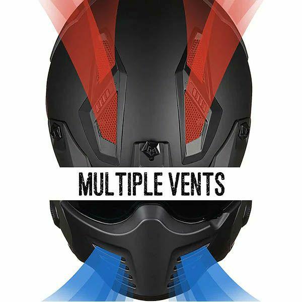 ILM ヘルメット 726Xシリーズ システムヘルメット マットブラック DOT