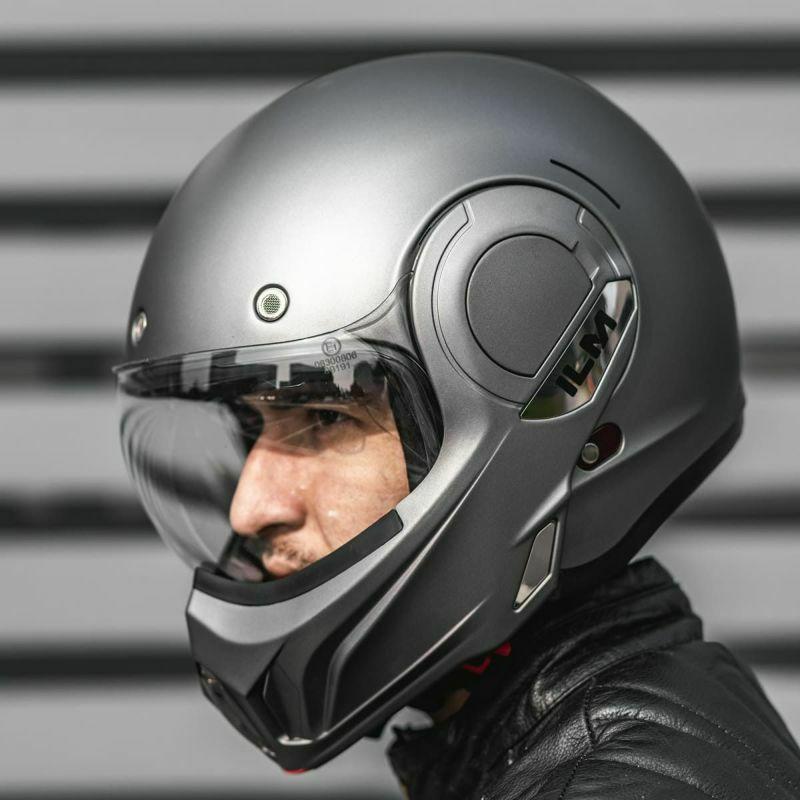 ILM ヘルメット B707シリーズ モジュラー マットグレー DOT認証