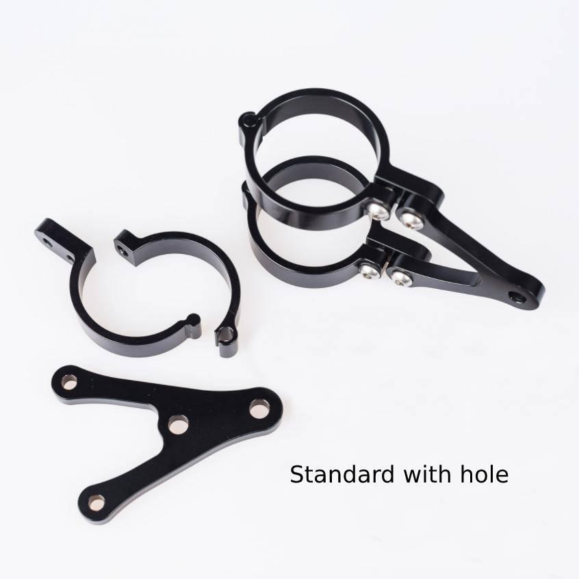 MOTODEMIC アルミ ヘッドライトステー ブラック ヤマハ MT-07/FZ-07