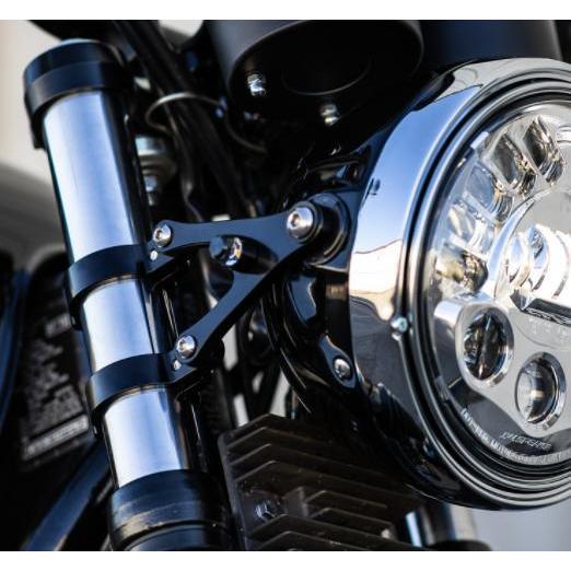 MOTODEMIC アルミ ヘッドライト ステー 41mm フォーク用 Triumph