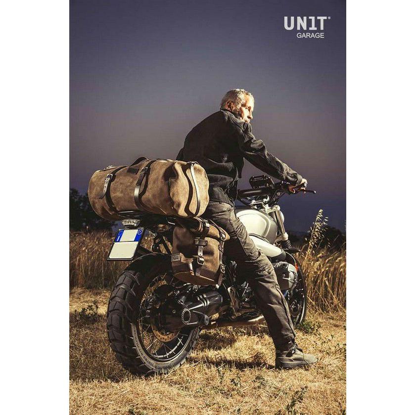BMW RnineT シリーズ サイドバッグ ワックススウェード製 22L-30L +