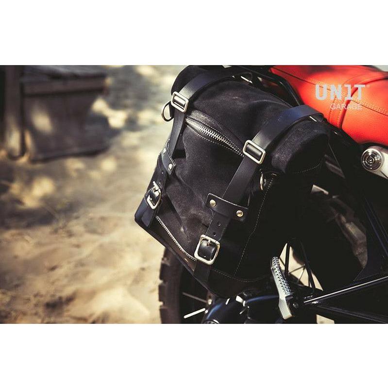 BMW RnineT シリーズ サイドバッグ ワックススウェード製 22L-30L +