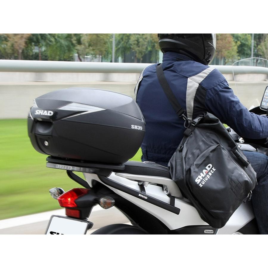 SHAD SH39 トップケース 39L (無塗装ブラック) : モトパーツ バイク 
