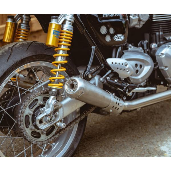 宅配便配送スラクストン1200 R, スピードツイン トライアンフ マフラー