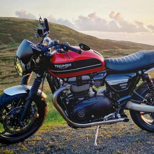 トライアンフ スピードツイン1200 ドラッグパイプ スリップオン