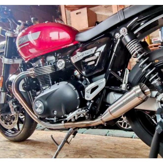 トライアンフ スピードツイン 1200 スリップオンマフラー HITCHCOX