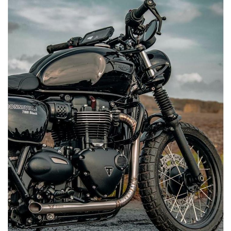 TRIUMPH トライアンフレザージャケットボンネビルスラクストンボバーt100 トライアンフ ボンネビルT100 ドラッグフルエキゾーストシステム