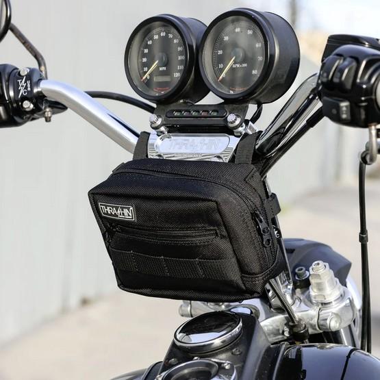 THRASHIN SUPPLY COMPANY バイク用ハンドルバーバッグ THRASHIN SUPPLY バーバッグ : モトパーツ バイクカスタムパーツ 専門