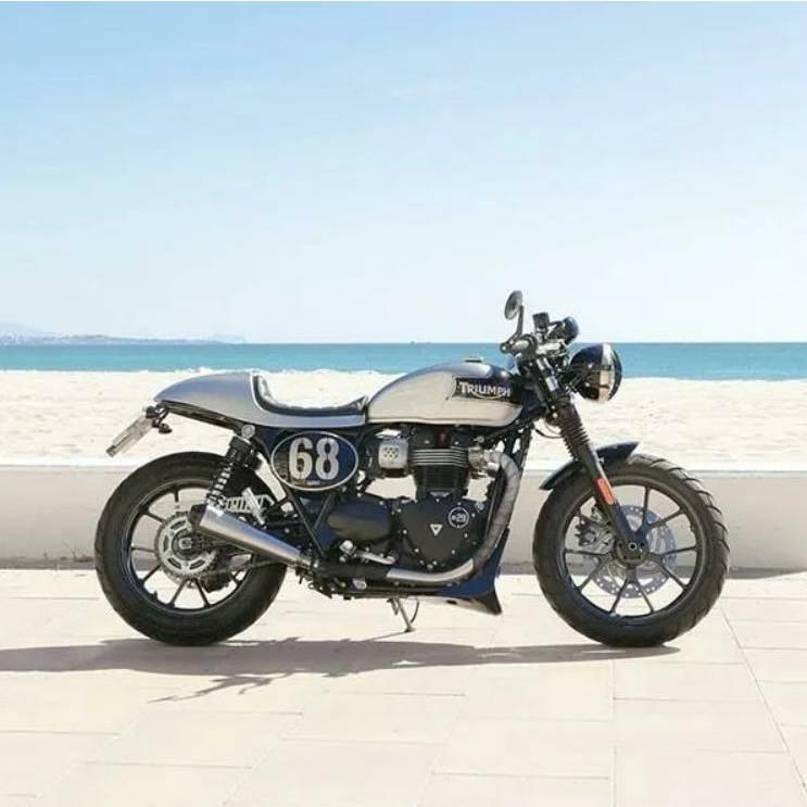 トライアンフ ボンネビルT100/T120/速力度ツイン900／スクランブラー900等 へ受け答え 居敷き マットグラファイト/赤銅色 タマリット
