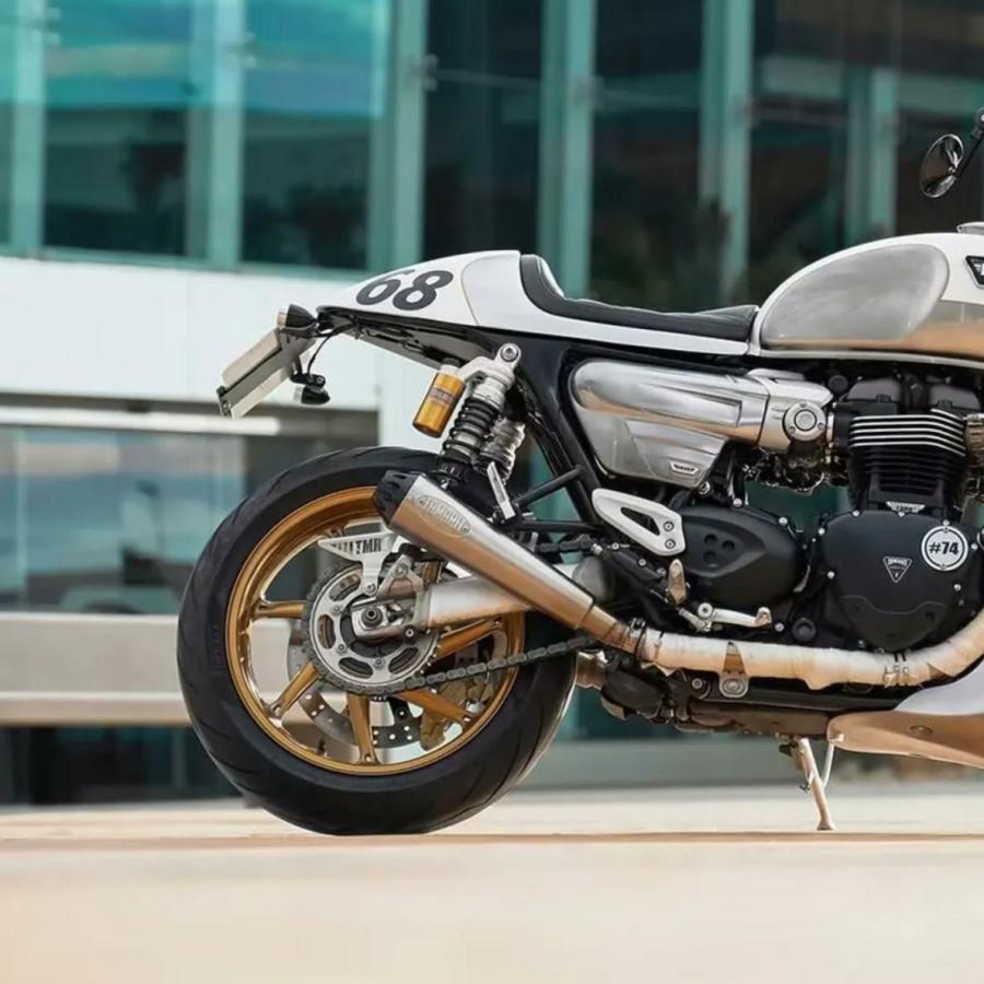 トライアンフ スピードツイン1200 パリ サイドカバー 左右セット シルバーアイス タマリット_3