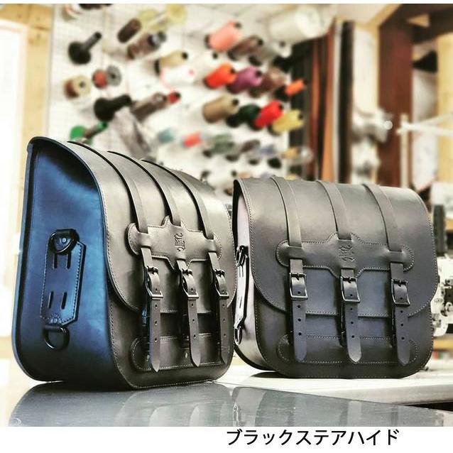トライアンフ ボンネビルT100/T120 ソロサイドバッグ右側 本革