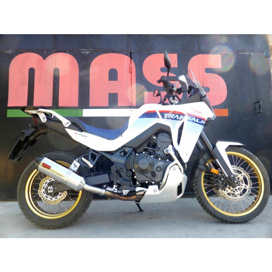 XL750 トランザルプ オーバルステンレス スリップオンマフラー MASS