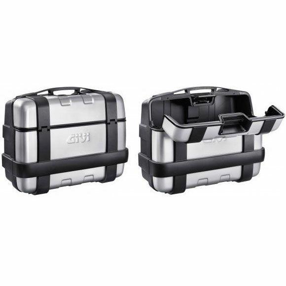 ジビ(GIVI) MONOKEY TREKKER アルミ蓋ケース TRK33N左右2個セット 