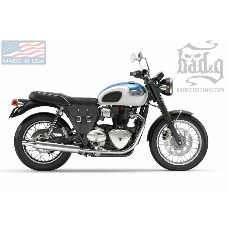 SALE】トライアンフ ボンネビルT100/T120 サイドカバーバック 本革