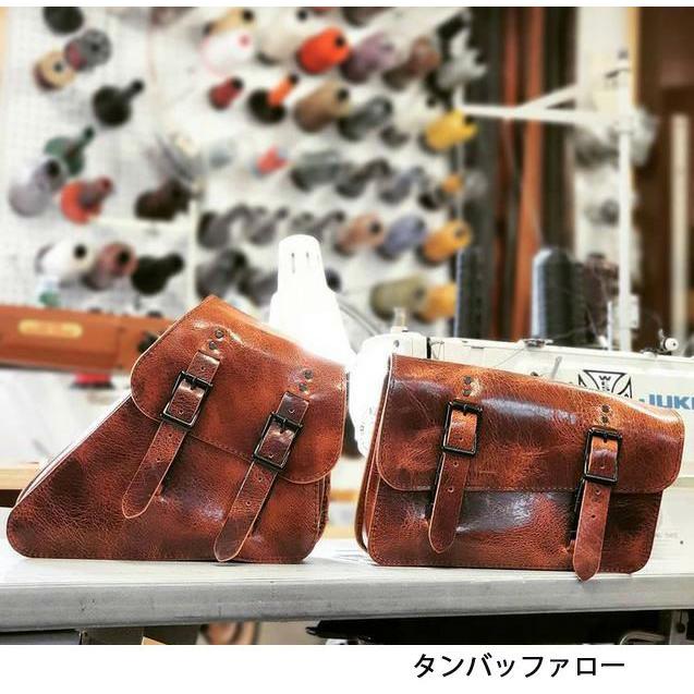 トライアンフ ボンネビルT100/T120 サイドカバーバック 本革 BAD&G