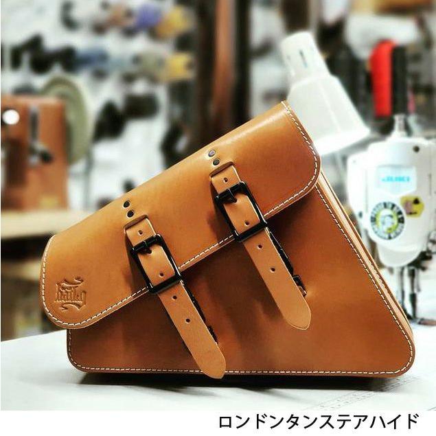 トライアンフ ボンネビルT100/T120 サイドカバーバック 本革 BAD&G