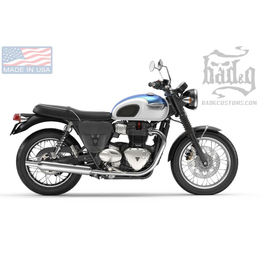 トライアンフ ボンネビルT100/T120 サイドカバーバック 本革 トライアンフ ボンネビルT100/T120 サイドカバーバック 本革