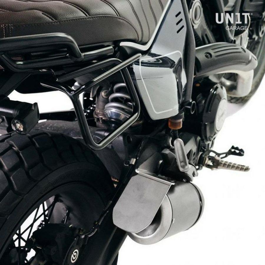 DUCATI スクランブラー 2023〜 サイドバッグフレーム 右側 ブラック