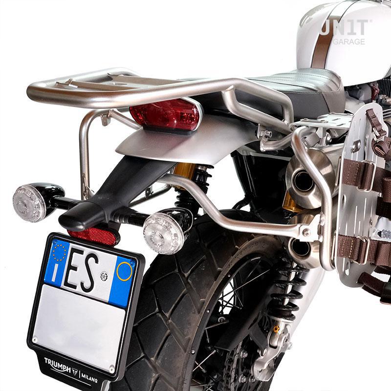 スクランブラー1200XC/XE/X サイドパニアフレーム シルバー for