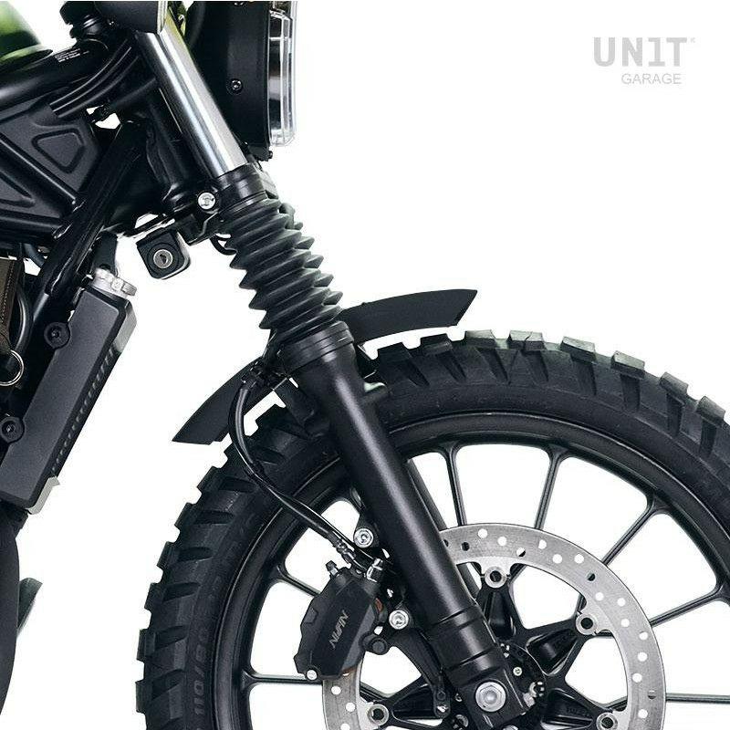 ホンダ CL250-500用 マットブラックのスリムデザインフェンダー CL250/CL500 アルミ フロントフェンダー マットブラック UNIT GARAGE