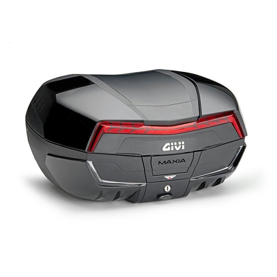 最終値下げGIVI トップケース モノキー バックレスト V56 GIVI V56N モノキーケース 56L V56 MAXIA4 未塗装ブラック（アルミ