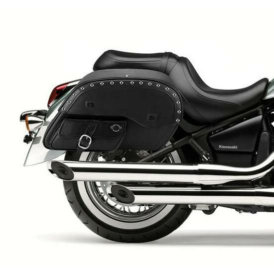 バルカン 900 クラシック サイドポケット スタッズ レザー サドル