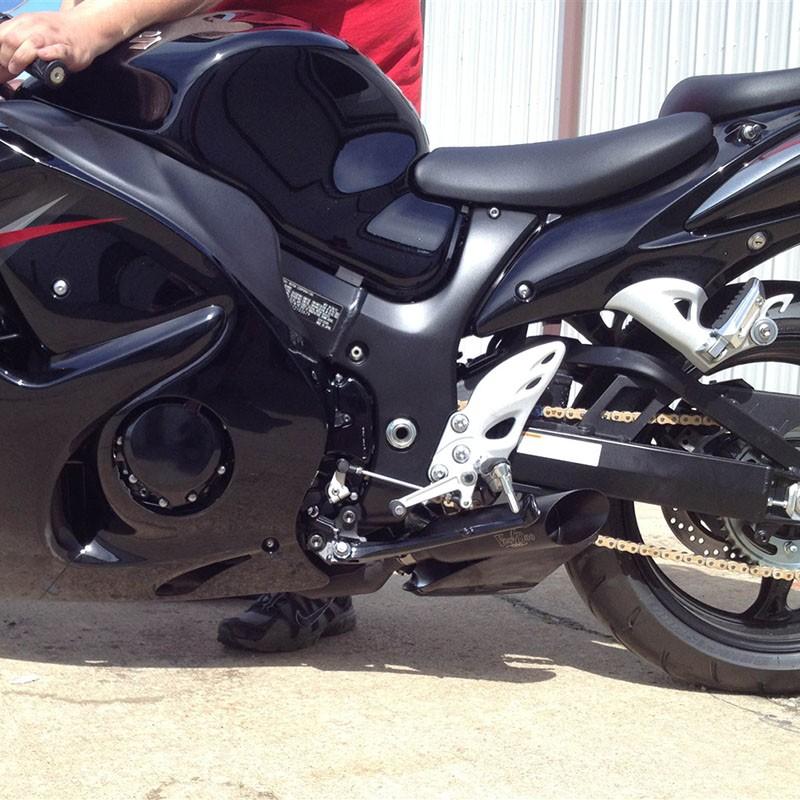 VOODOO ショーティ スリップオン・マフラー ブラック GSX1300R 隼