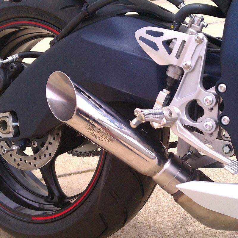 VOODOO ショーティ スリップオン・マフラー ブラック GSX-R1000 12-14