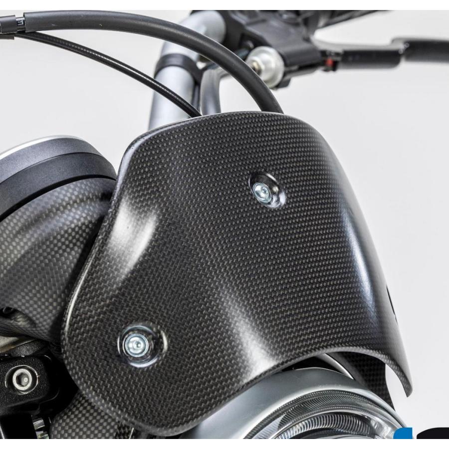 カーボン ウィンドシールド マット DUCATI スクランブラー(Scrambler