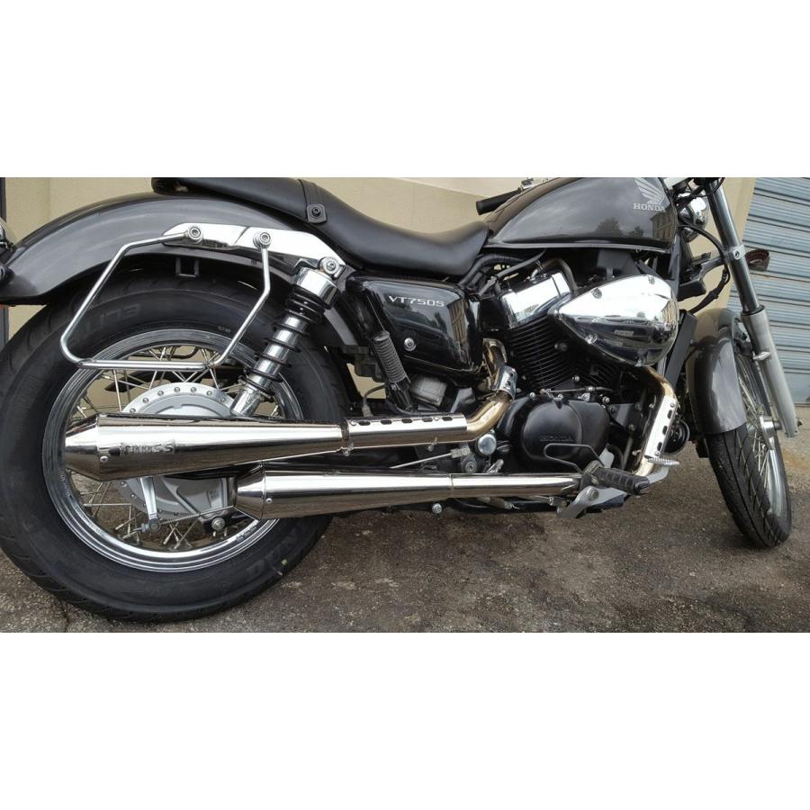 VT750S シャドウ ステンレス Tromb フルエキゾーストマフラー MASS