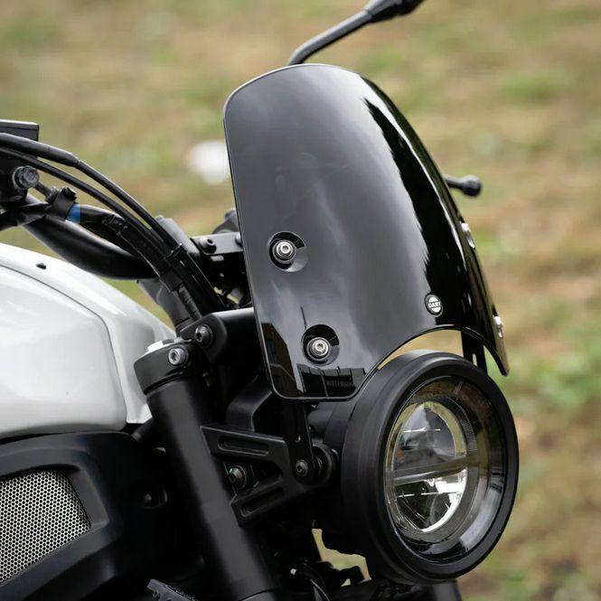 XSR700 2015〜2021 スクリーン クラシックS3 ブラック Dart Flyscreenの画像