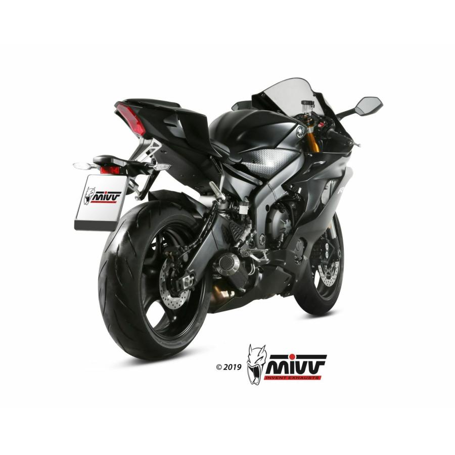 MIVV スリップオンマフラー MK3 カーボン YAMAHA YZF-R6 (2017-2021