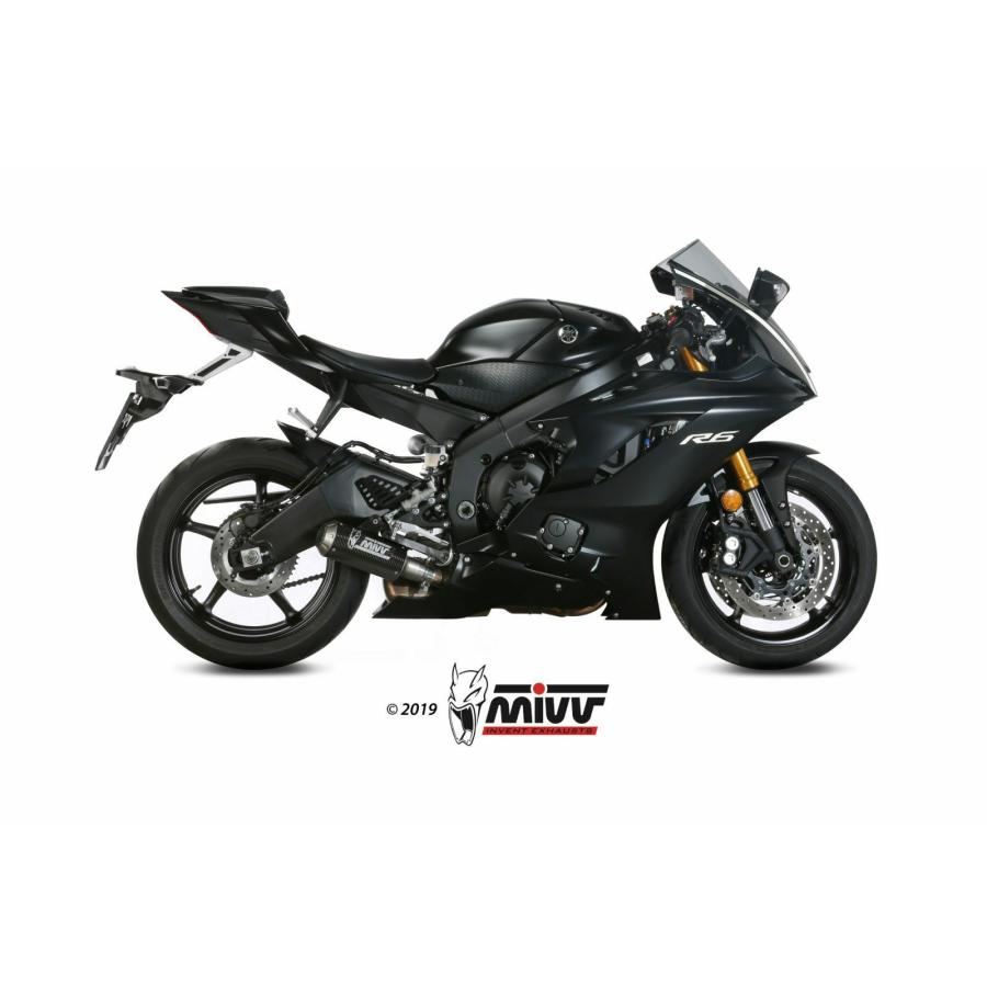 MIVV スリップオンマフラー MK3 カーボン YAMAHA YZF-R6 (2017-2021