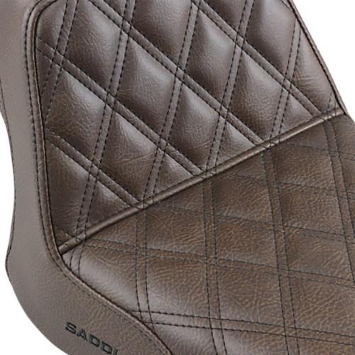 SADDLEMEN STEP-UP LSシート ブラウン/フロント-リアステッチ XVS950
