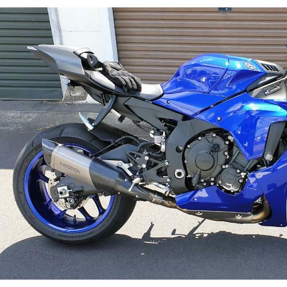 YZF-R1/-R1M 15-23 チタン/カーボン フルエキゾースト マフラー