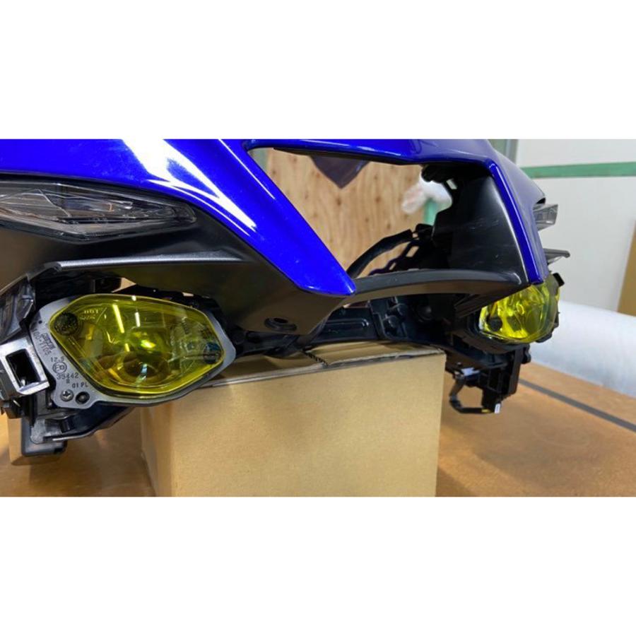 ヤマハ YZF-R1 ヘッドライトシールド(イエロー) ACRY Point