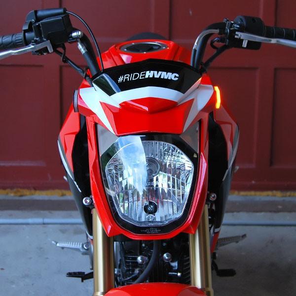 NewRageCycles LEDフロントウィンカー Z125Pro : モトパーツ バイク