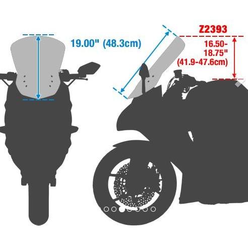 BMW S1000XR 20- Vstream スポーツ/ツ−リング リプレイスメント スクリーン ライトスモーク ZTechnik ナショナルサイクルの画像