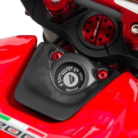 CNC Racingイグニッションスイッチカバー カーボン モンスター821/1200