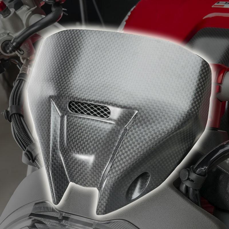 CNC Racingヘッドライトフェアリングカバー カーボン モンスター821/1200 ZA968Yの画像